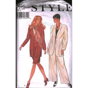 Style 2496 Sewing Pattern Womens Jacket Skirt Trousers Size 14-20 cut Vintage